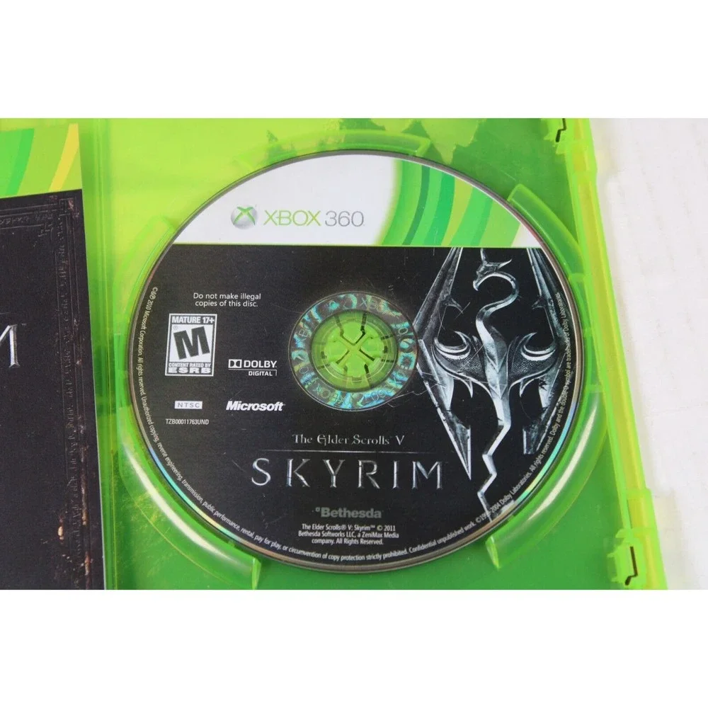The Elder Scrolls V: Skyrim (Microsoft Xbox 360, 2013) Authentic, W/ Manual
